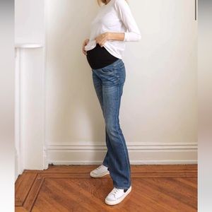 HATCH The Over The Bump Maternity Flare Jeans